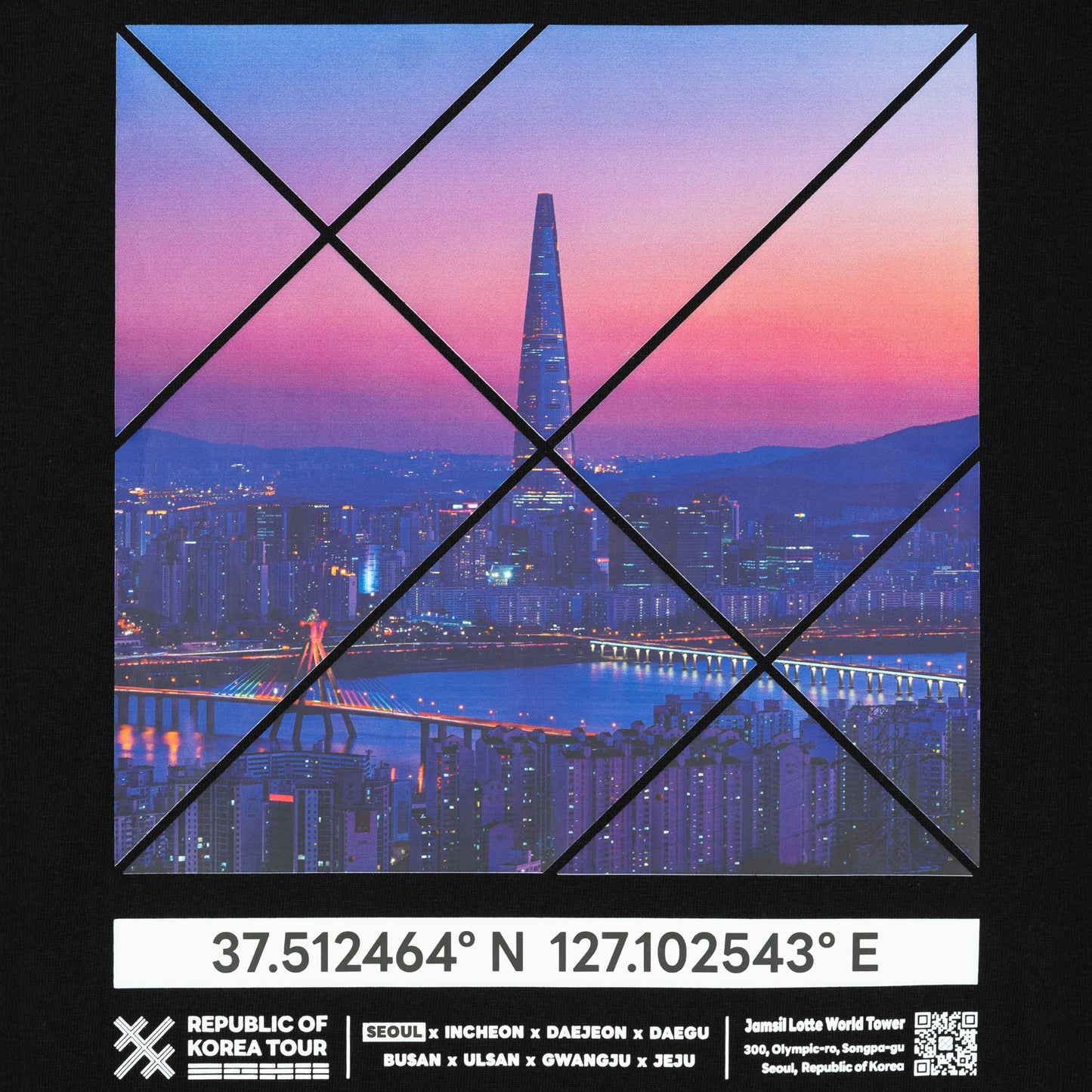 KOREA TOUR | THE NIGHT OF SEOUL T-SHIRTS BLACK